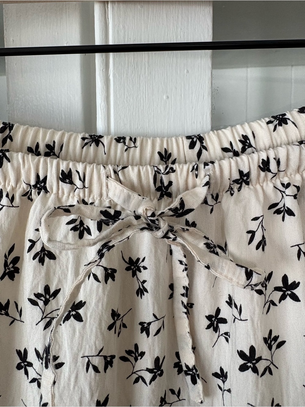 a new day Cream Midi Skirt with Black Floral Print - Picture 4 of 5